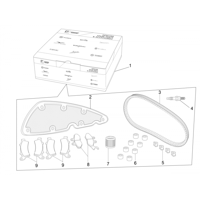 Complete wear and maintenance kit