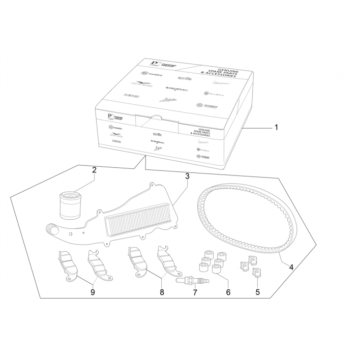 Complete wear and maintenance kit