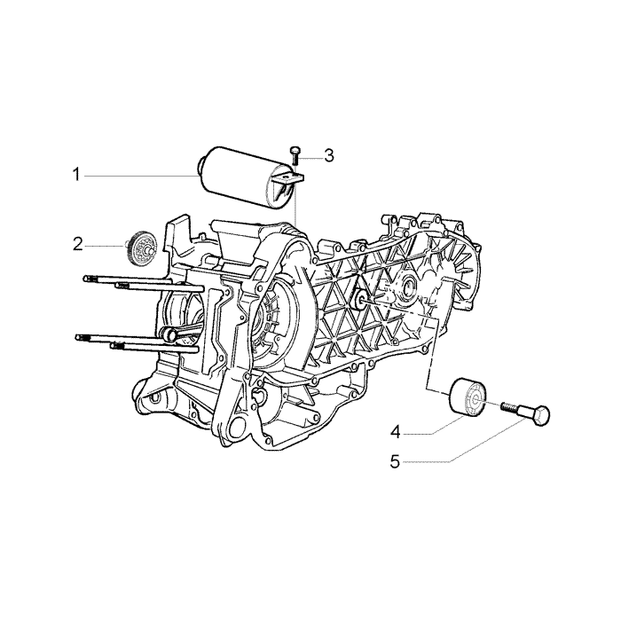 Elektrischer starter - Geführte Puffer Halbscheibe
