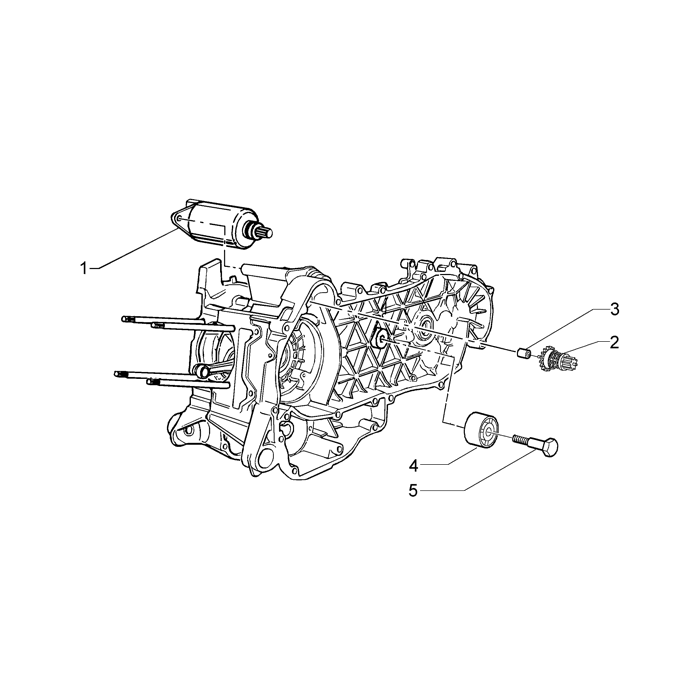 Elektrischer starter-geführte puffer halbscheibe