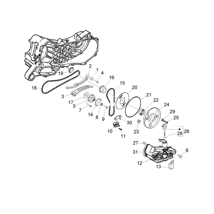 Oliepomp-BEHUIZING OLIE