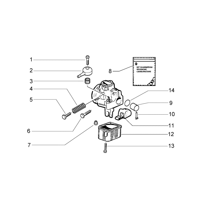 Onderdelen carburateur