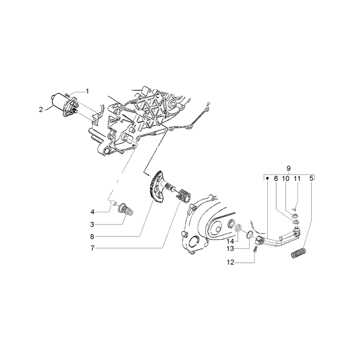 Startmotor-kickstarter