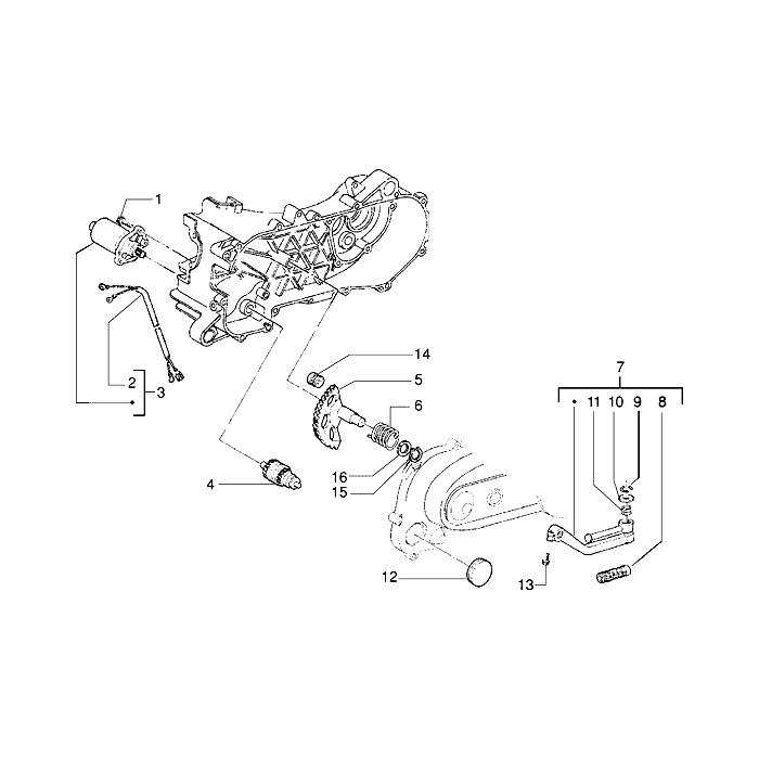 Startmotor-Kickstarter