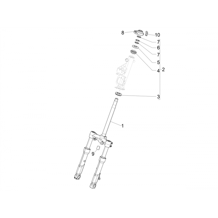 Vork/stuurkabel - Balhoofdset