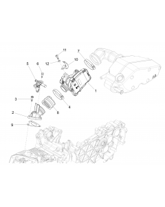 Gasklephuis - Injector - Inlaatspruitstuk