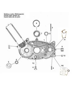 rechter carterhelft zundapp 517-40 L0
