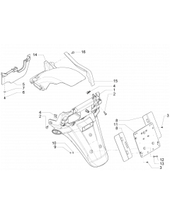 Achterklep - spatbordklep