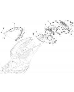 Achterklep - spatbordklep