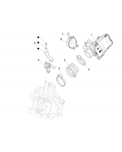 Gasklephuis - Injectiestuk  – Inlaatspruitstuk