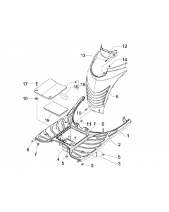 Medium bekleding - voetsteun