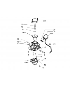 Onderdelen carburateur