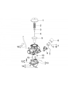 Onderdelen carburateur