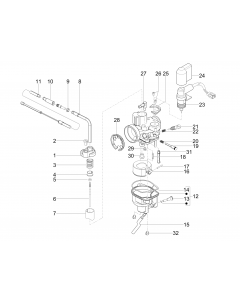 Onderdelen carburateur