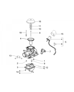 Onderdelen carburateur