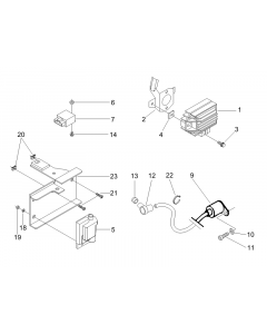 Spanningsregelaar - Elektronische regeleenheid - Bobine